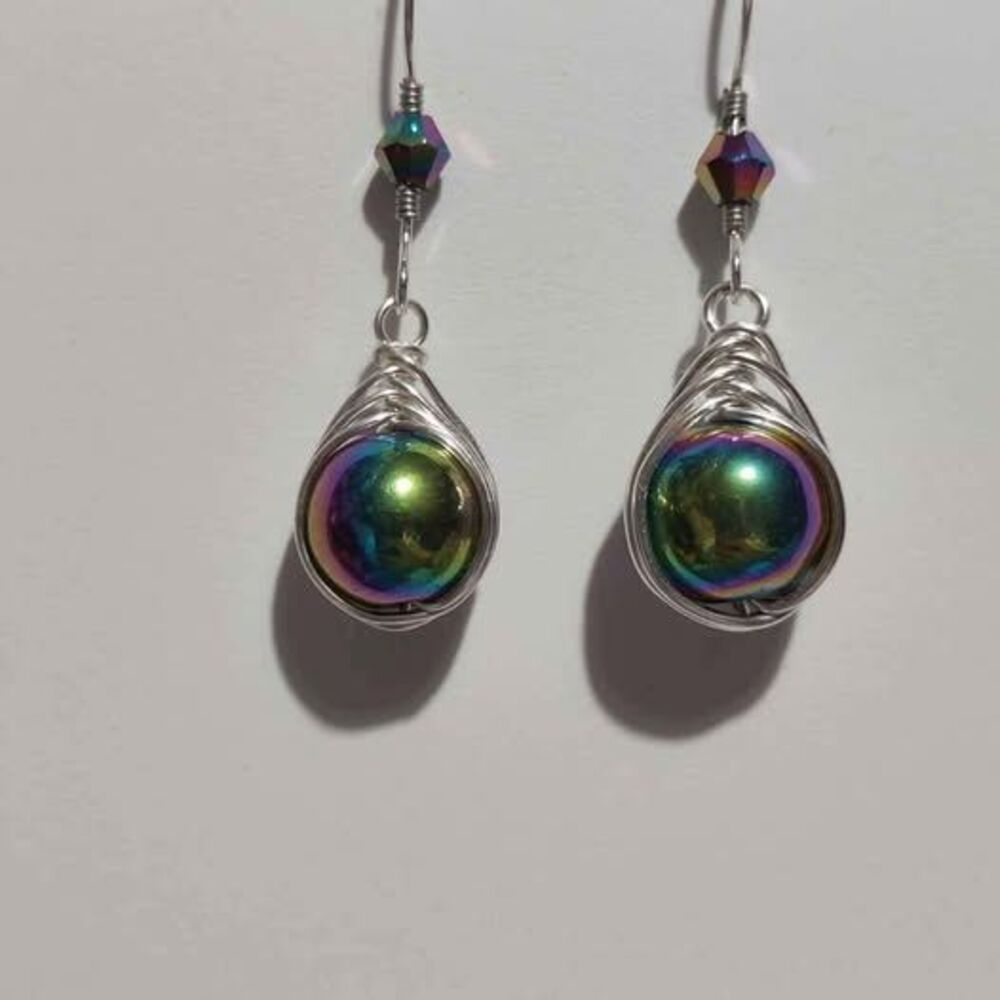 Multi-Color Shimmer Earrings